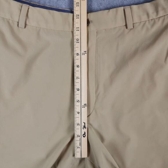 Brooks Brothers Shorts Mens Size 38 Flat Front Chino Golf Tan Khaki - Picture 12 of 15